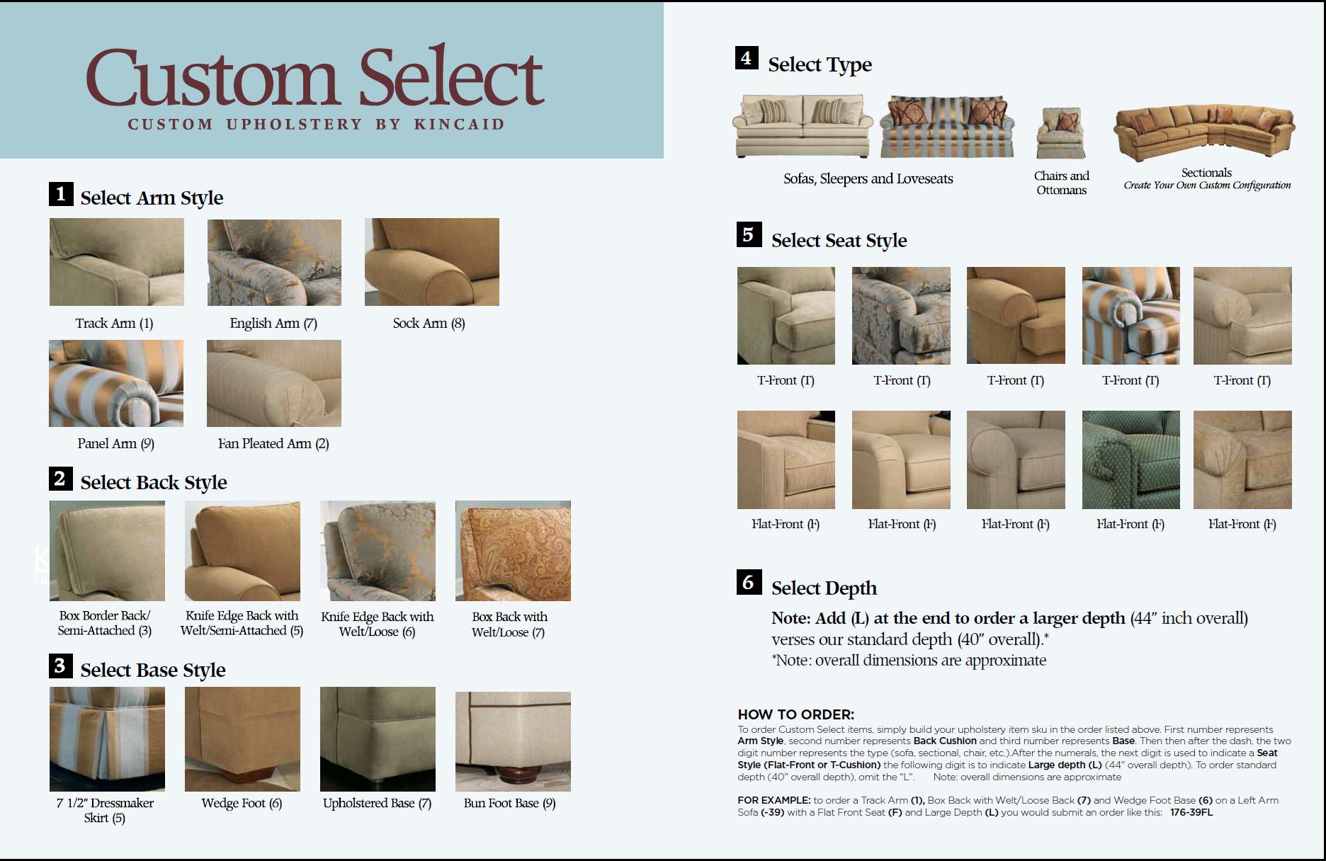 Kincaid shop custom upholstery